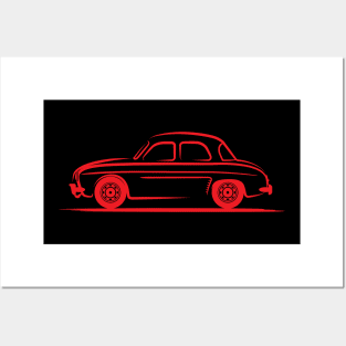 Renault Dauphine Red Posters and Art